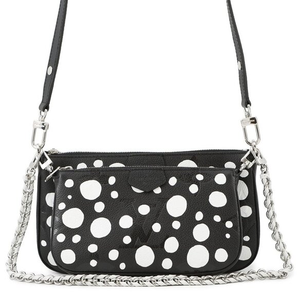 LOUIS VUITTON LV x YK Multi・Pochette Accessoires Monogram Empreinte Leathe - Picture 1 of 16